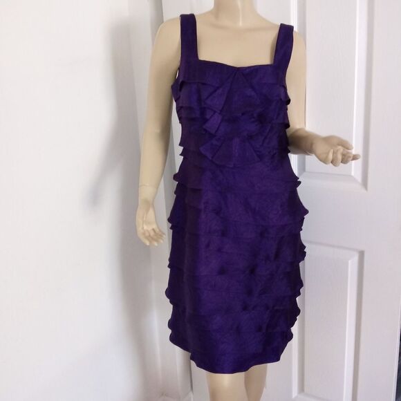NEW Tiered Shimmery Purple Cocktail Party … - Picture 1 of 8